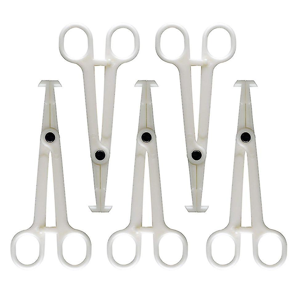 5PC البلاستيك ملقط الحاجز القابل للتصرف ثقب أداة ثقب العرض للأنف / اللسان