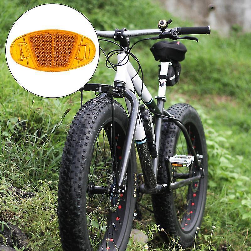 7X3.5cm Orange Monocycle Accessoires 12 Pcs Vélo Avertissement Lumière Jante Jante Réfléchissante VTT Rayons Lumières
