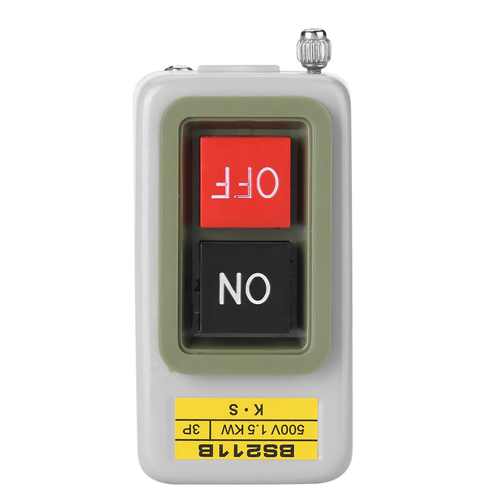 Self Locking 3P On/Off Power Push Button Switch AC 220V/380V BS211B