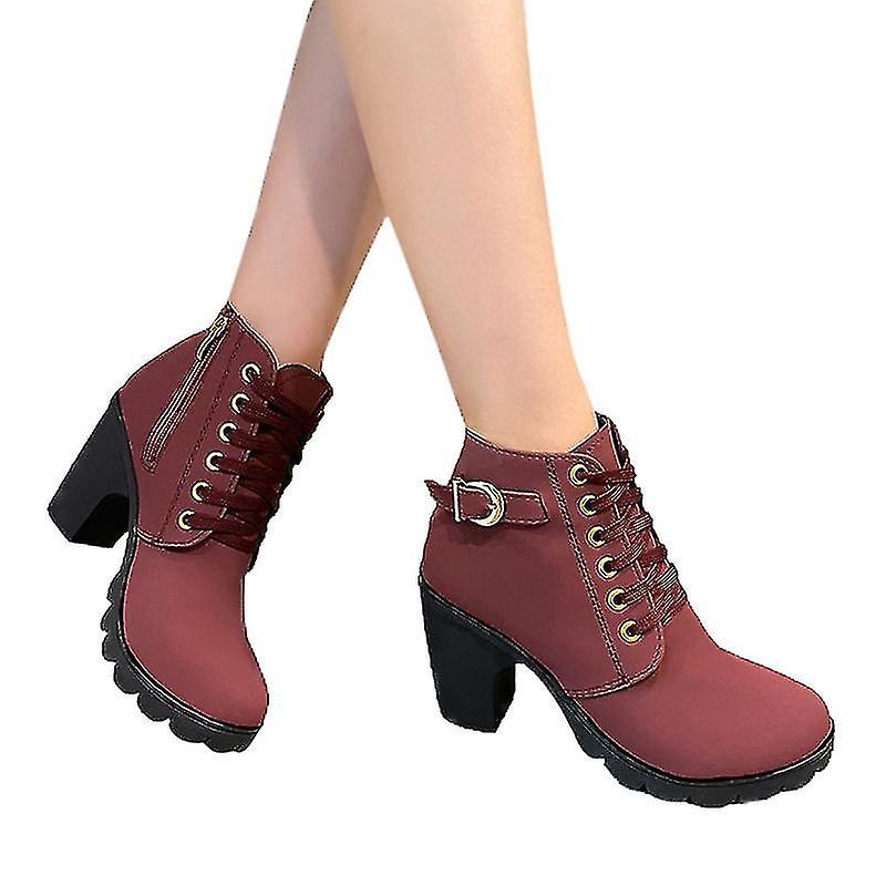 Dames Casual B Hak Enkel Wal Comfort Able Side Zip Booties