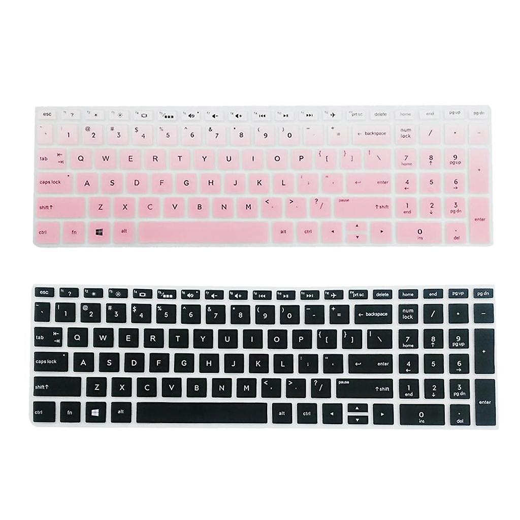 2pcs Silicone Notebook Keyboard Skin Cover Protector for HP 15.6''BF
