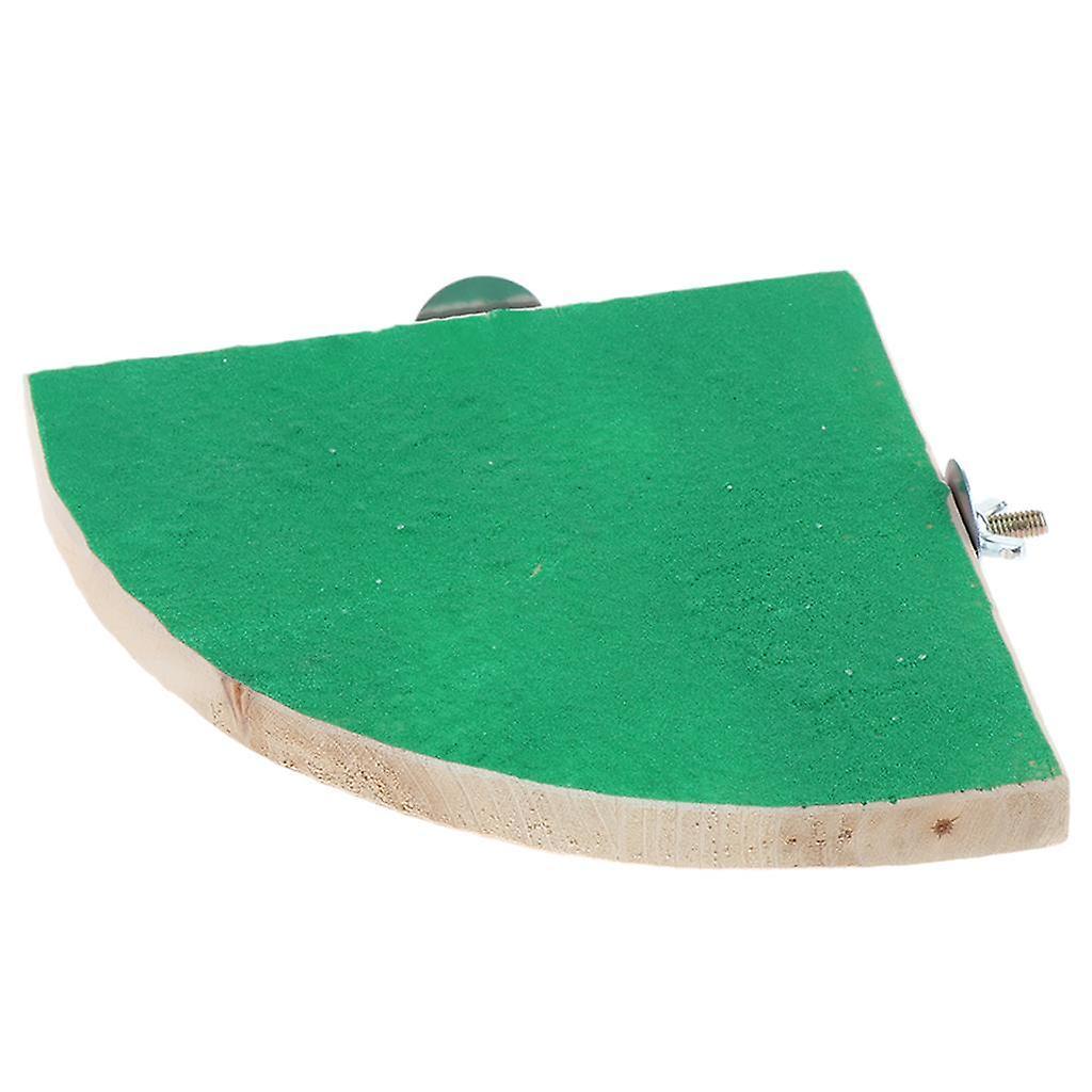 Sector Wooden Squirrel Hamster Platform Small Pet Perch Stand Exercise Toy