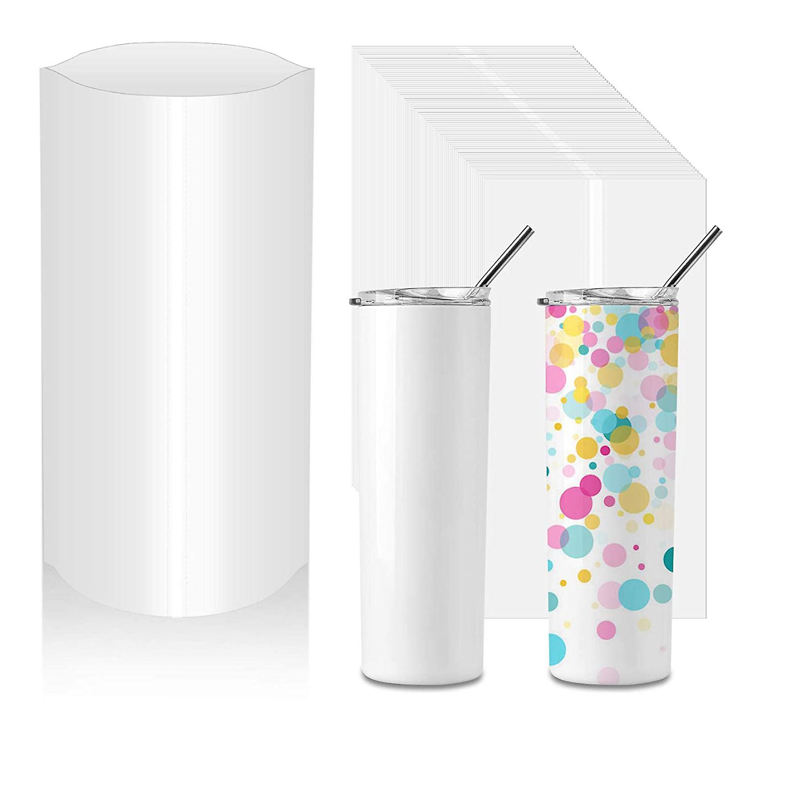100 Pcs Sublimation Shrink Wrap Sleeves Convenient and Efficient  for Cup Mug
