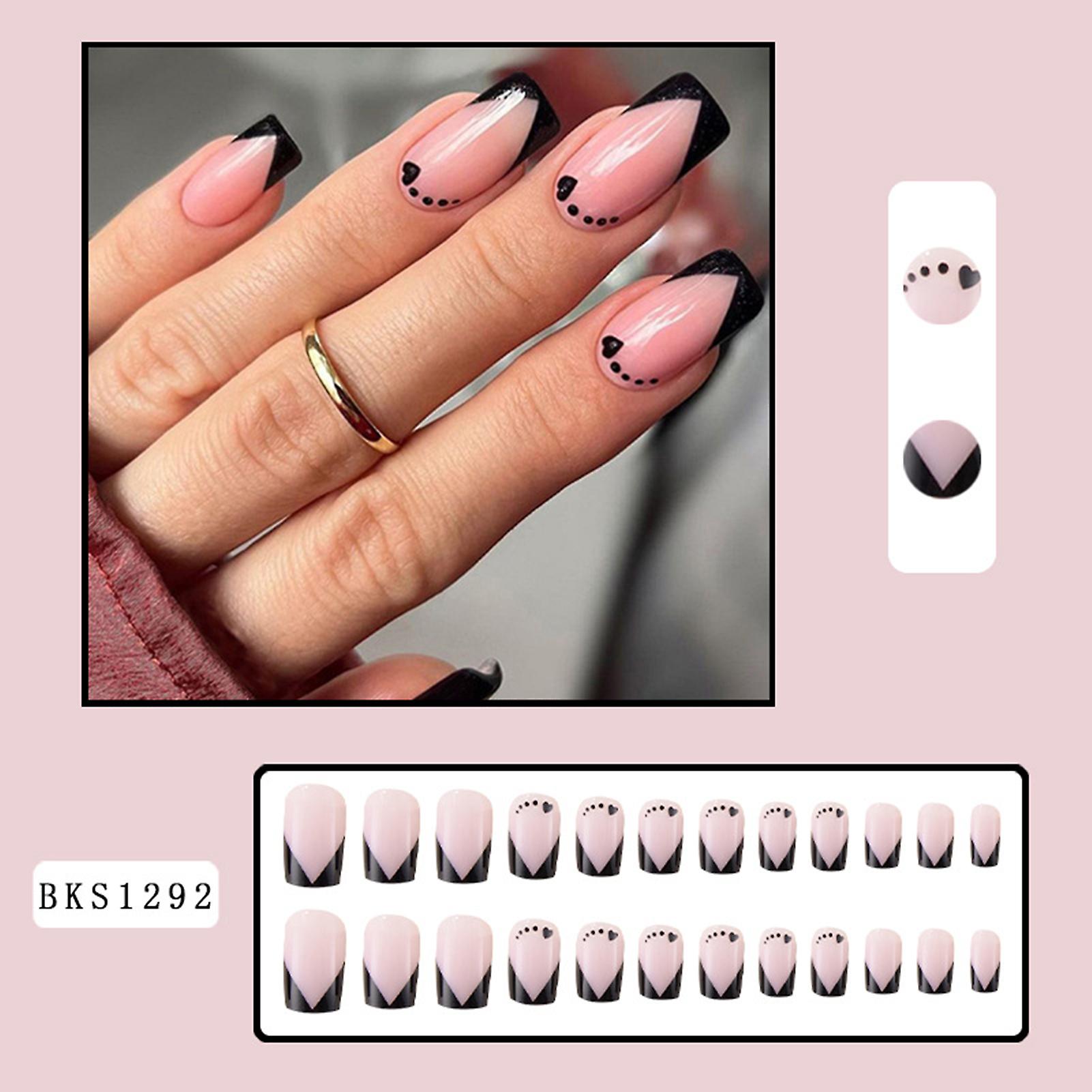 Fresh Medium False Nails Thin Full Cover Nail Ornament