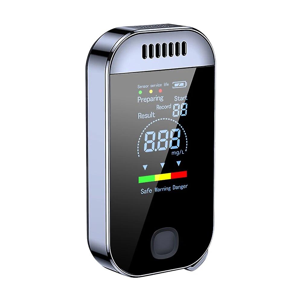 Yieryi Mini Digital Breath Meter Breathalyzer Alcohol Breath Detector Tester 50 Sets Data Records Tool With Warn 0.000~0.199%bac