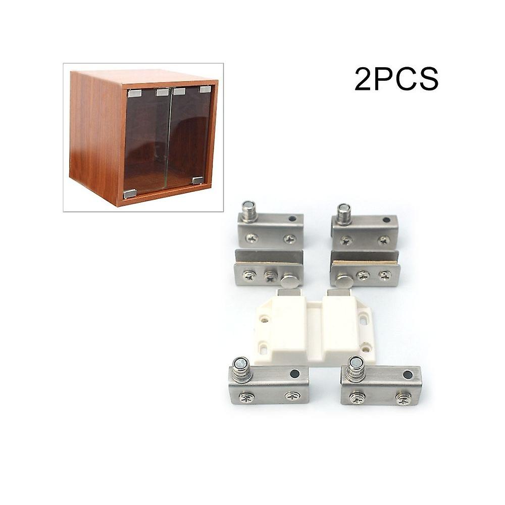 Glass Clamp Door Display Cabinet Hinge 2 Pieces