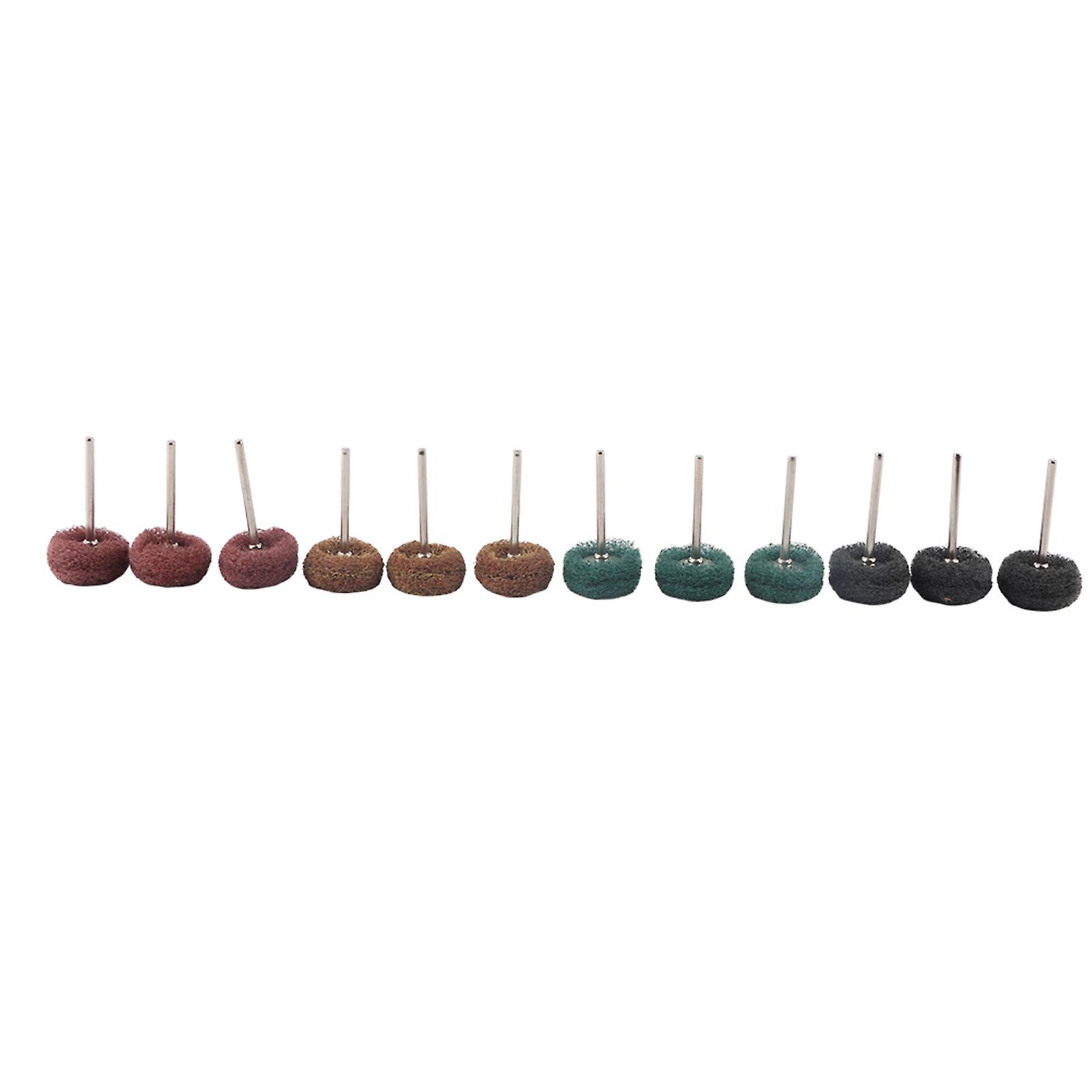 12Pcs Four Colors Abrasive Wheel Buffing Polishing Wheel Set for Rotary Tool