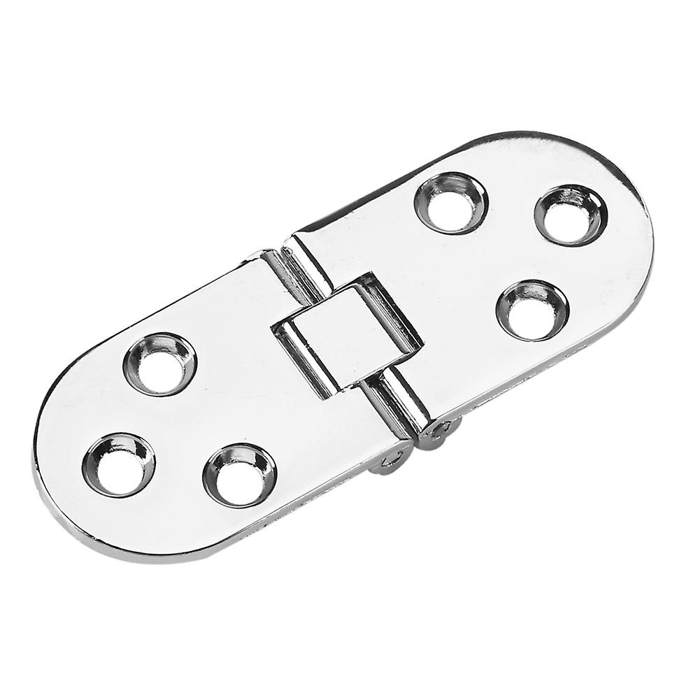 80*30mm Zinc Alloy Round Edge Sewing Machine Folding Table Furniture Flip Tray Hinge Silver