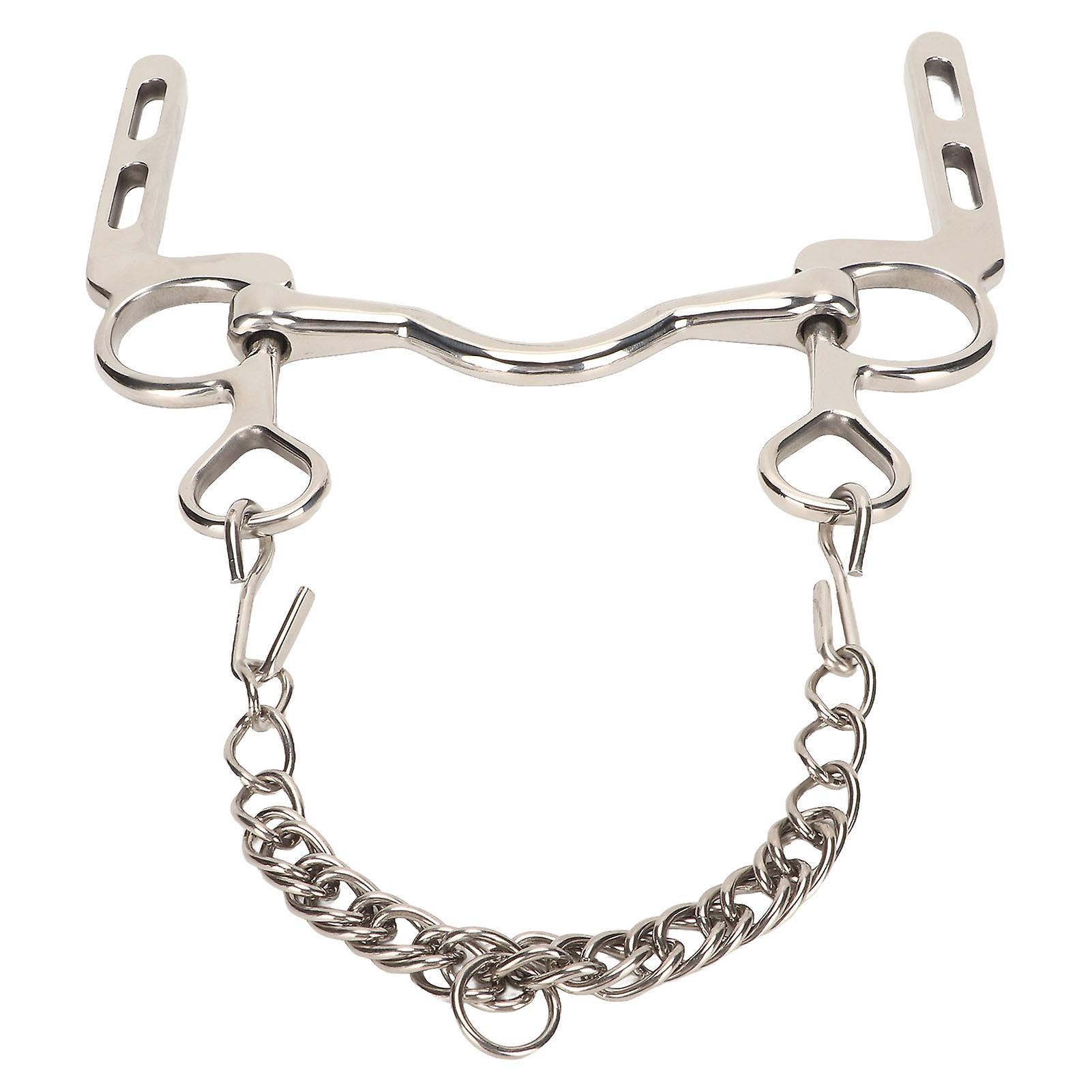 Stainless Steel Horse Mouth Bit Roller with Hook and Chain, Rustproof