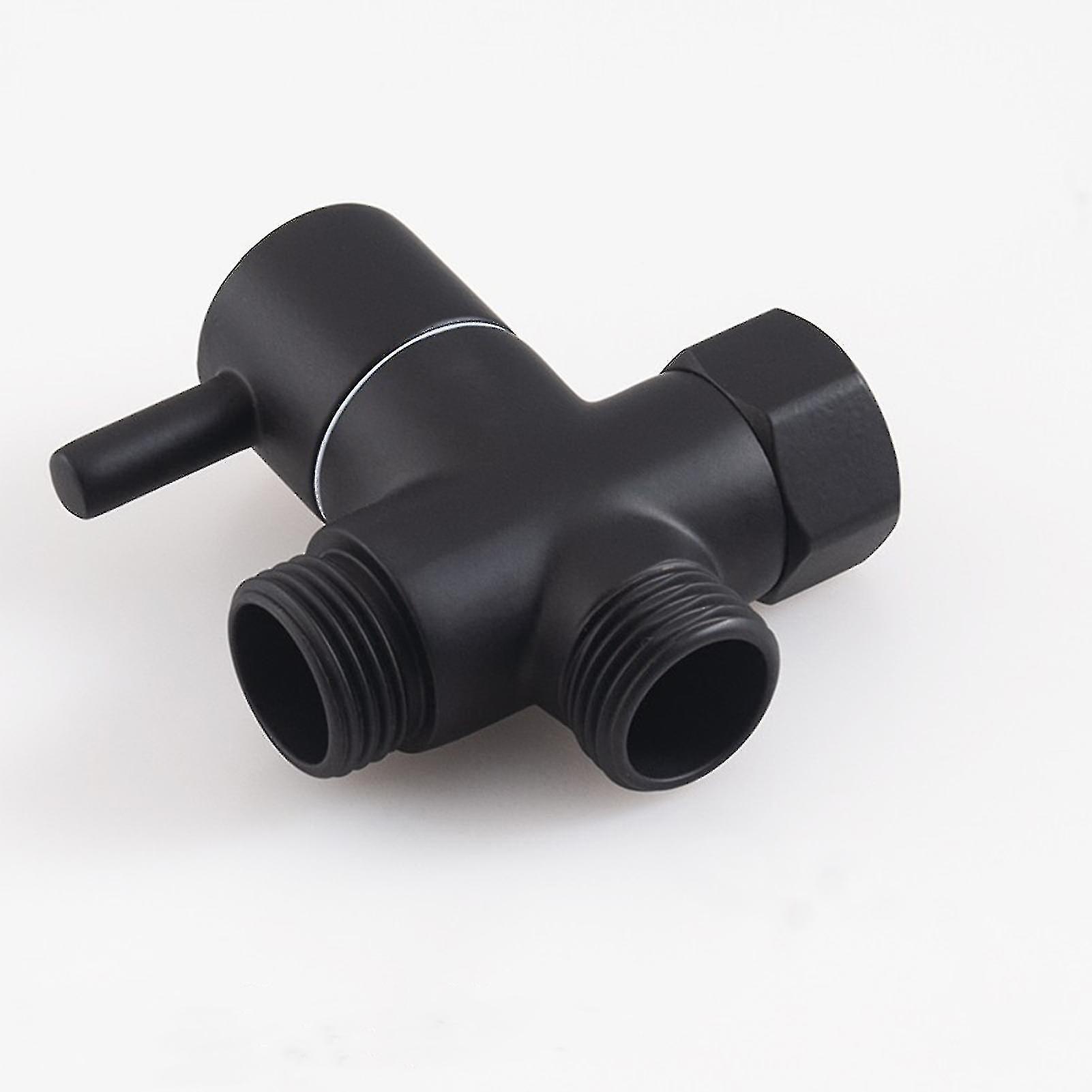 Black G1/2 Shower Diverter Compression And Explosion-proof For Bath Faucet Shower System