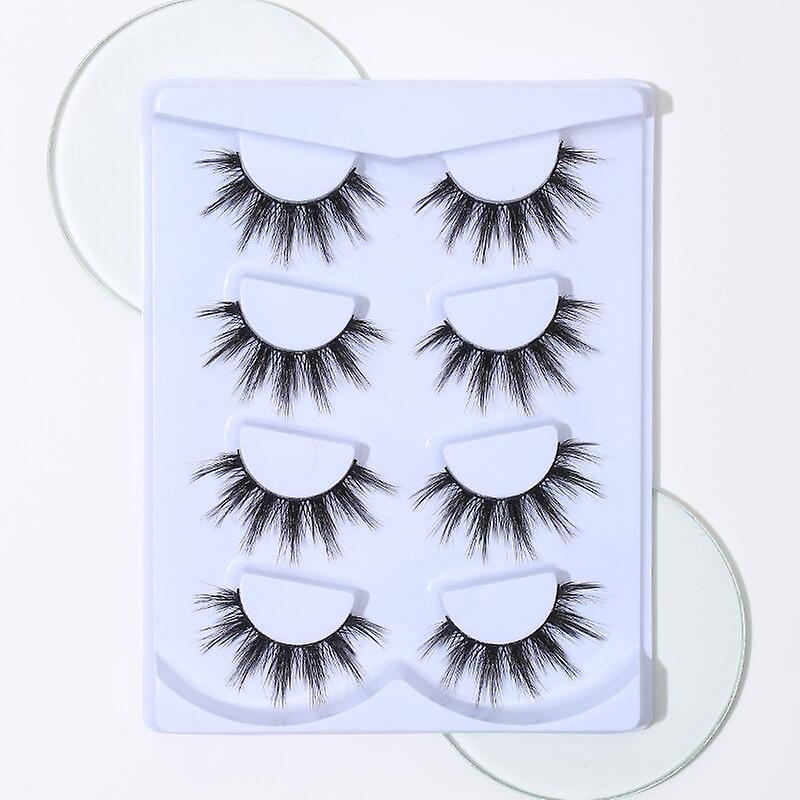 4 Pairs of Thick Comic Eyelashes