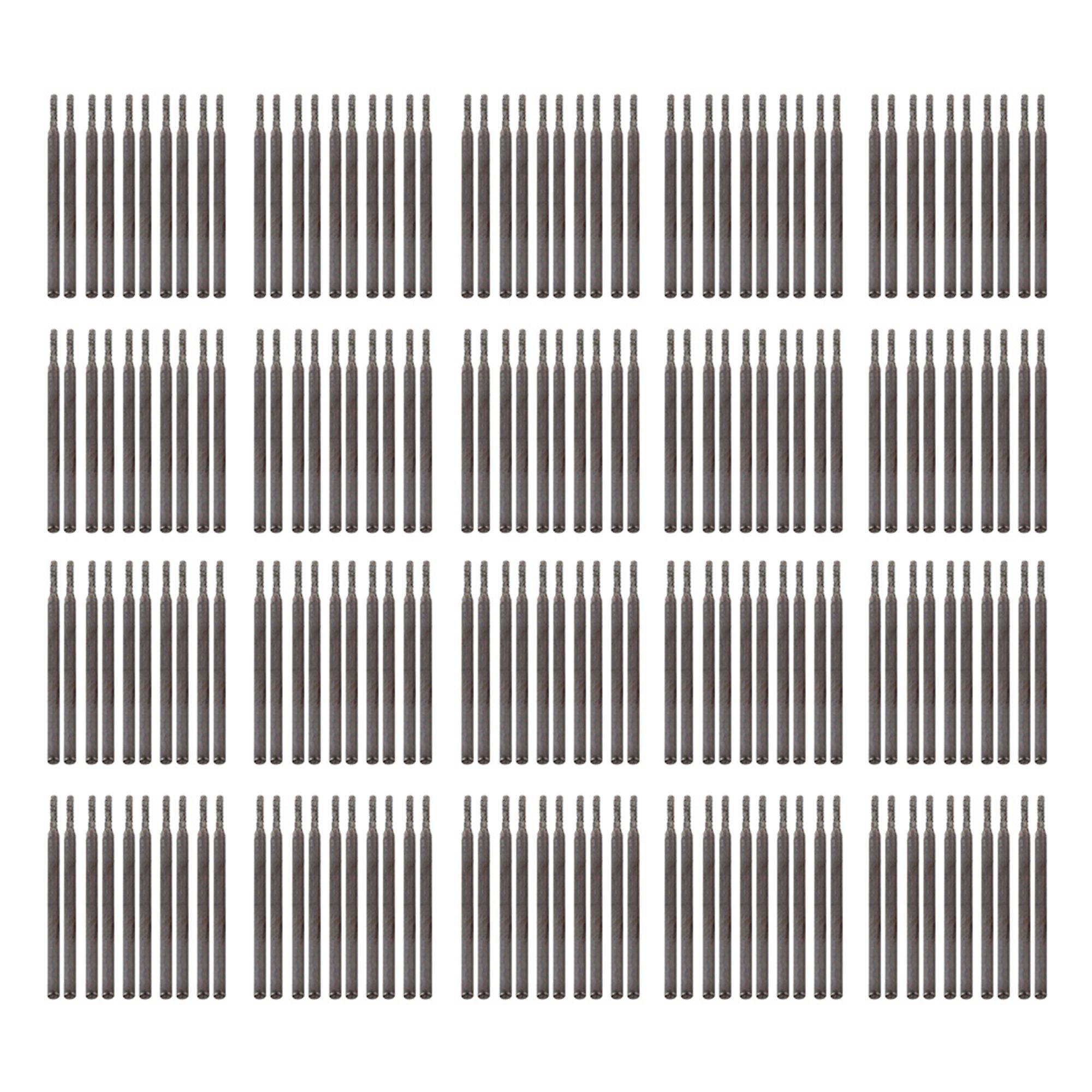 200x Dia 1.5mm Silver Gemstones Diamond Burrs Engraving Drill Bits