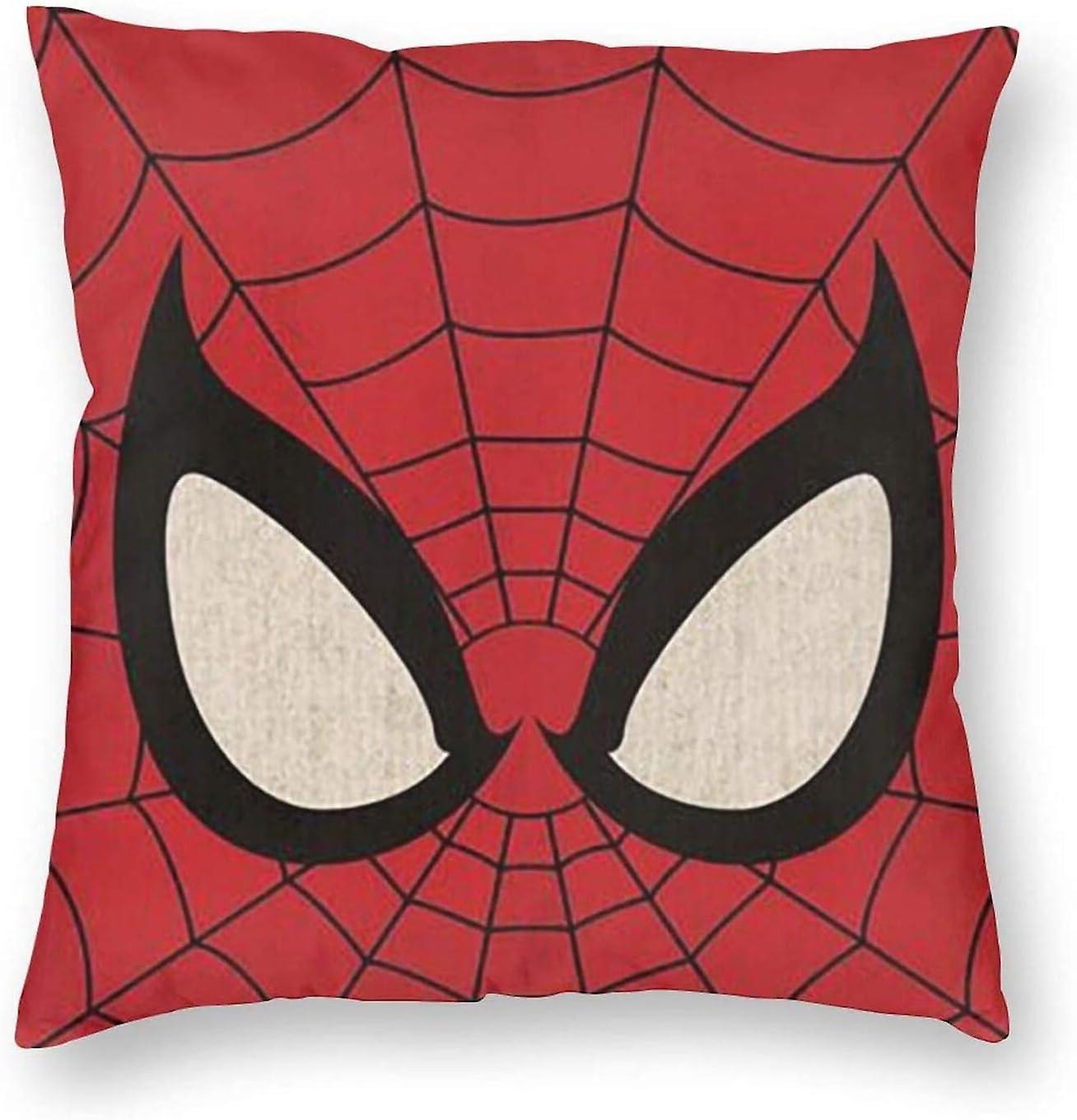 マーベルスパイダーマンスロー枕カバーマーベルアベンジャーズクッションカバーの装飾柔らかく快適な枕カバー-マーベルスパイダーマン-18x18 AA-124