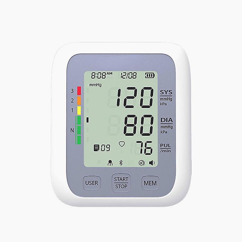 Electronic Blood Pressure Monitor - Lcd Display, Portable, Dual Memory