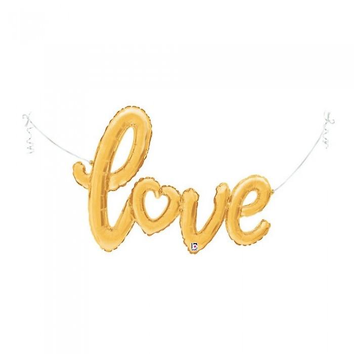 Betallic Love Script Foil Balloon