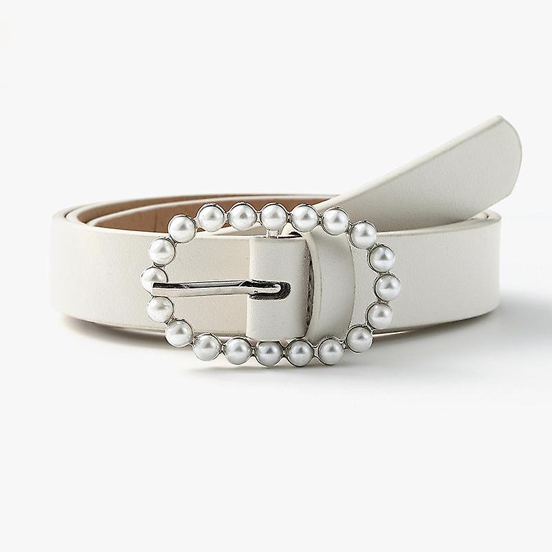 أحزمة نسائية أزياء لؤلؤ مشبك مرصع زخرفية الراقية الإكسسوارات حزام متعدد الاستخدامات حزام الجينز النسائي
