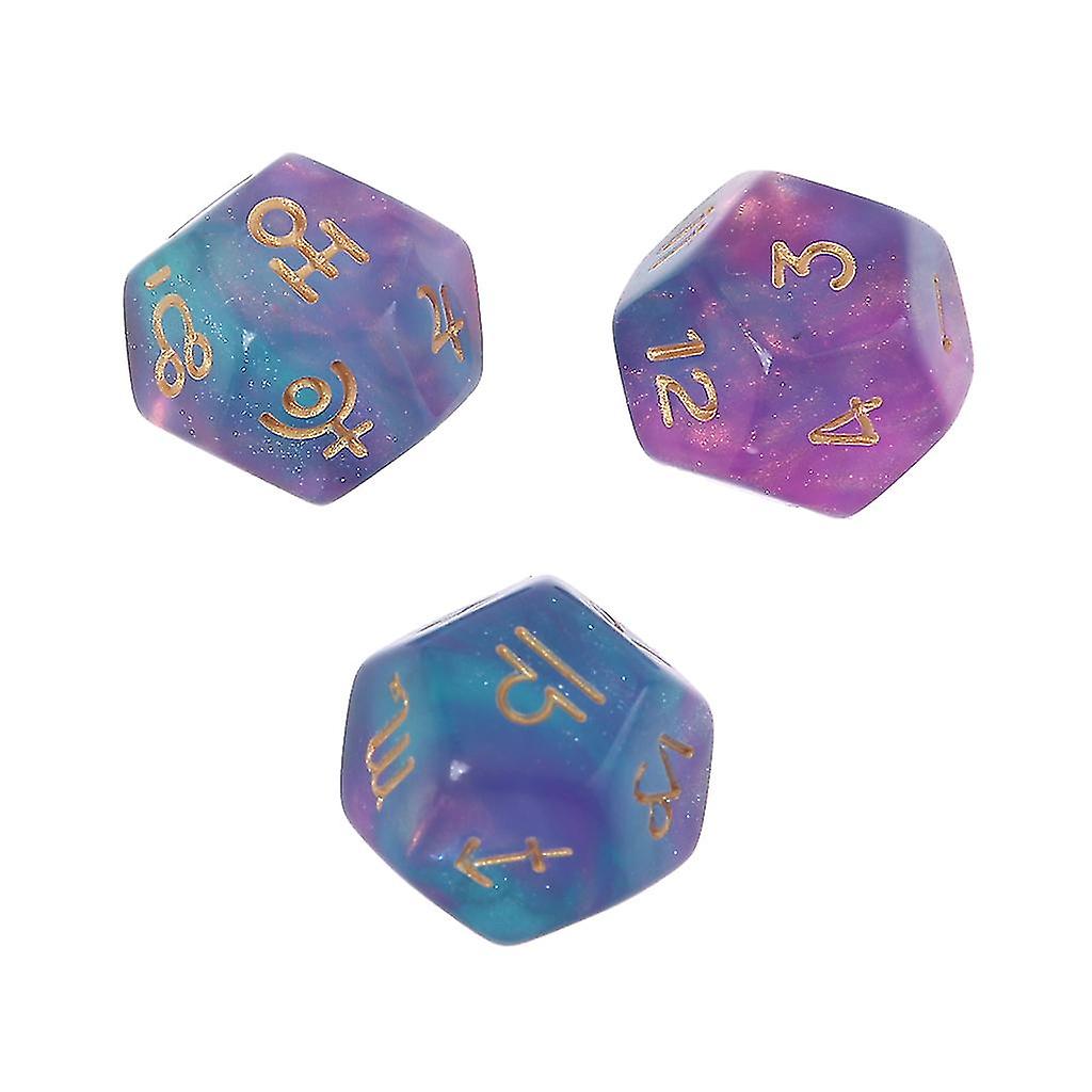 12-sided Astrological Dice Constellation Dice Pattern Dice For Board Game Dice