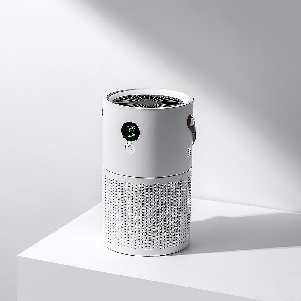 Air purifier with genuine portable air purifier, negative ion air purifier to filter pollen, gray