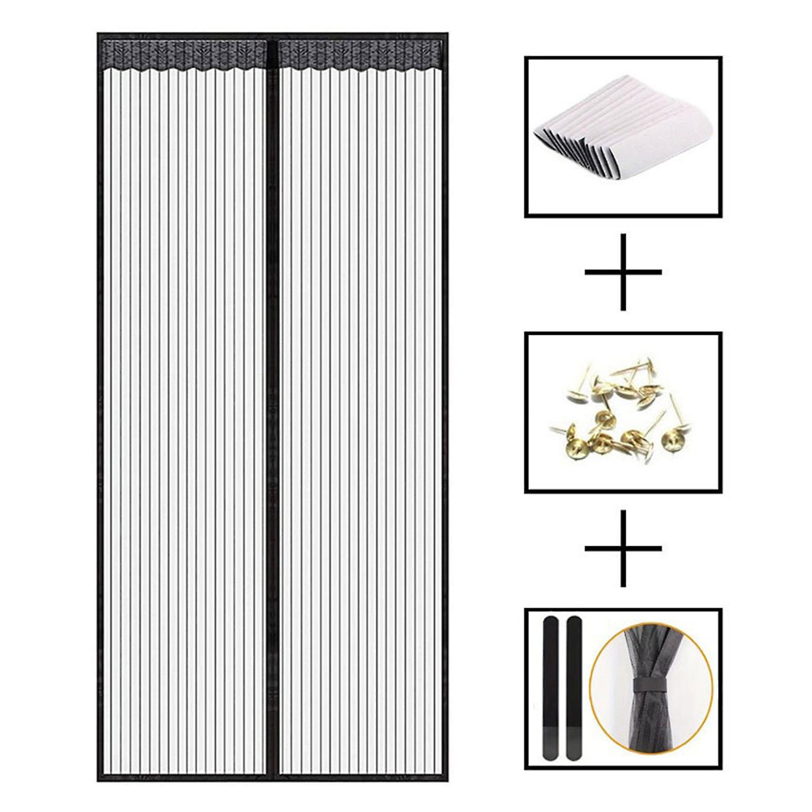 Punch Free Magnetic Mosquitoes Net Heavy Duty Mosquito-proof Screen Door Curtain for Entry Door