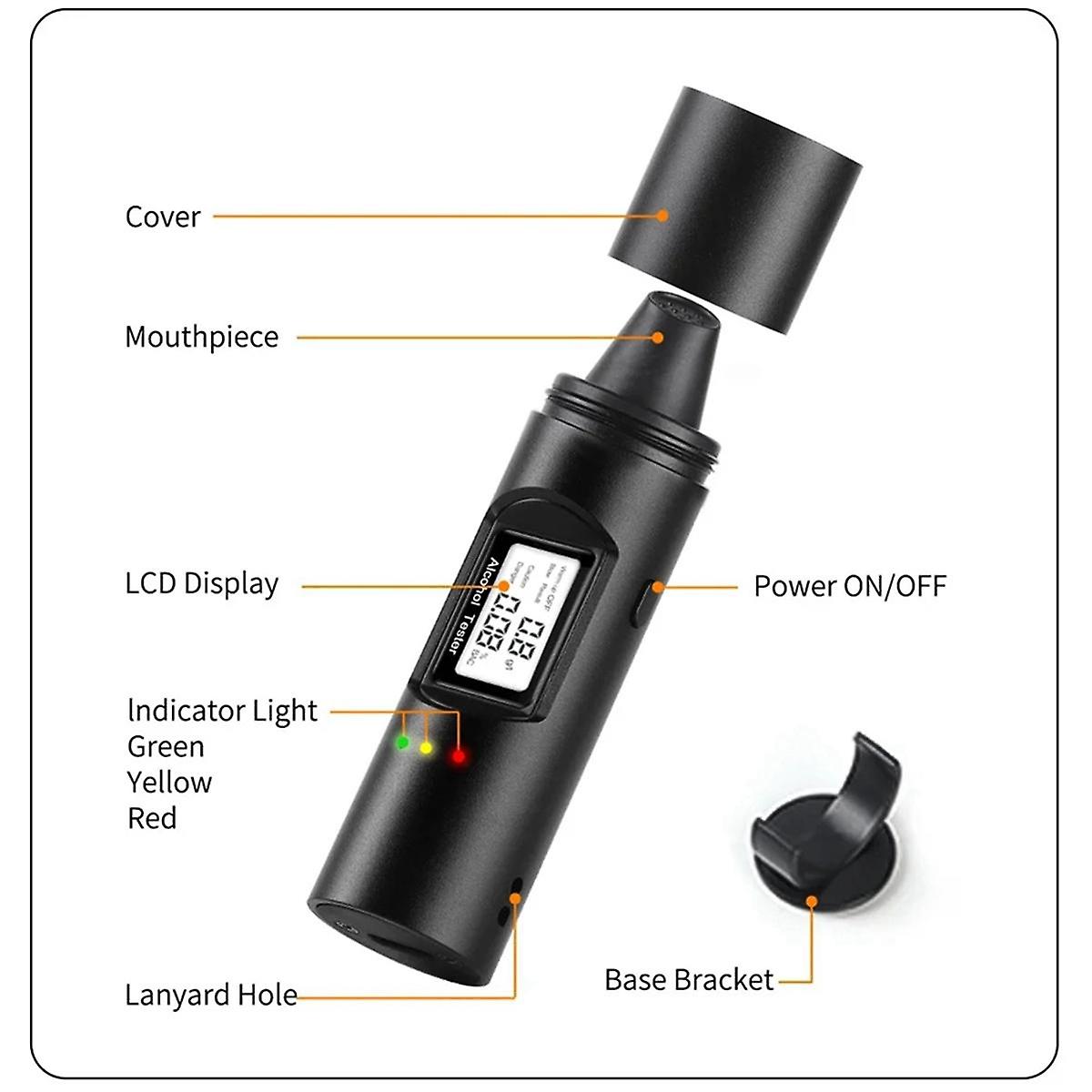 Digital Alcohol Tester Accurate Professional Electronic Breathalyzer Alcohol Test Tools A