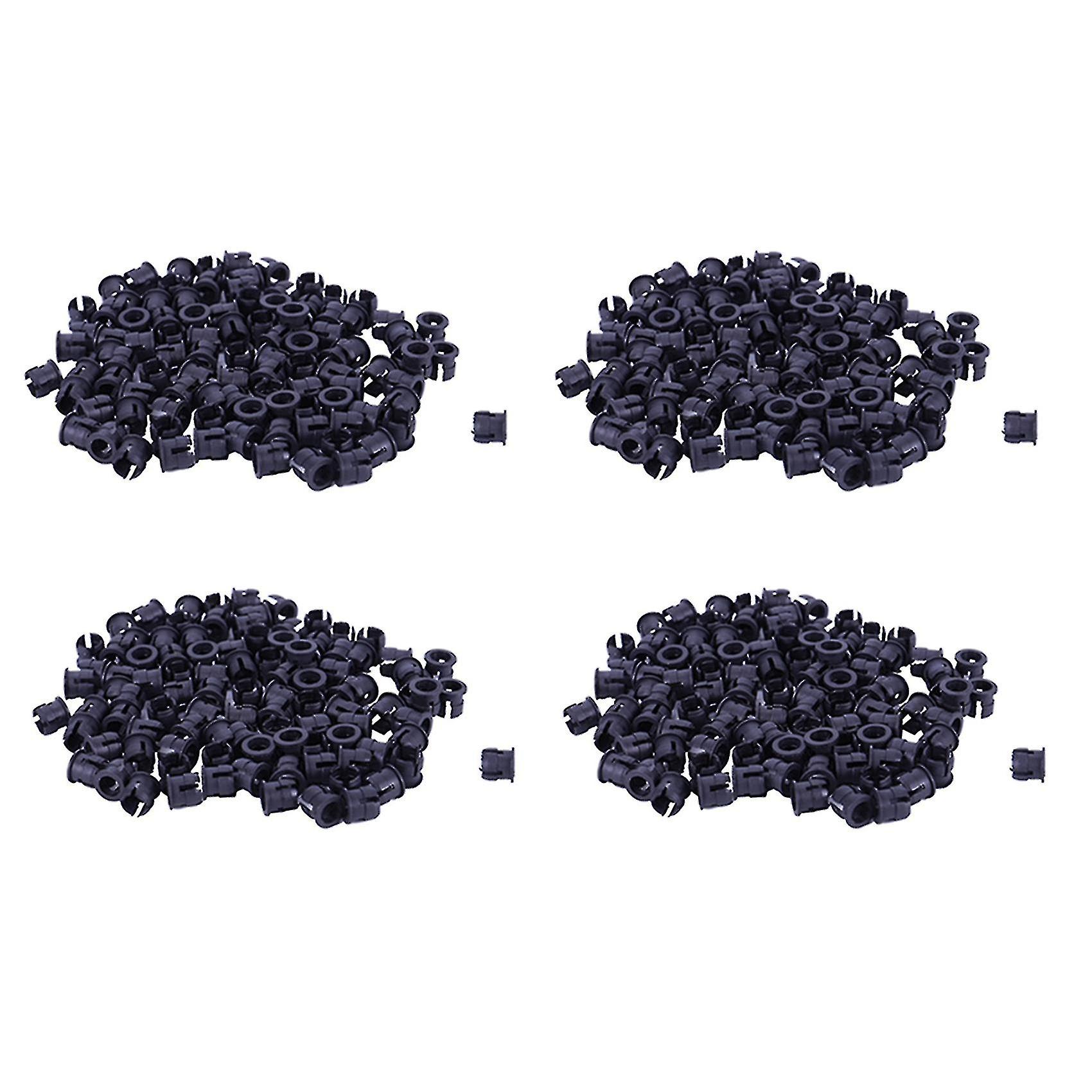 400 Pieces Black Plastic 5mm Led Holder Display Panel Mount Cases