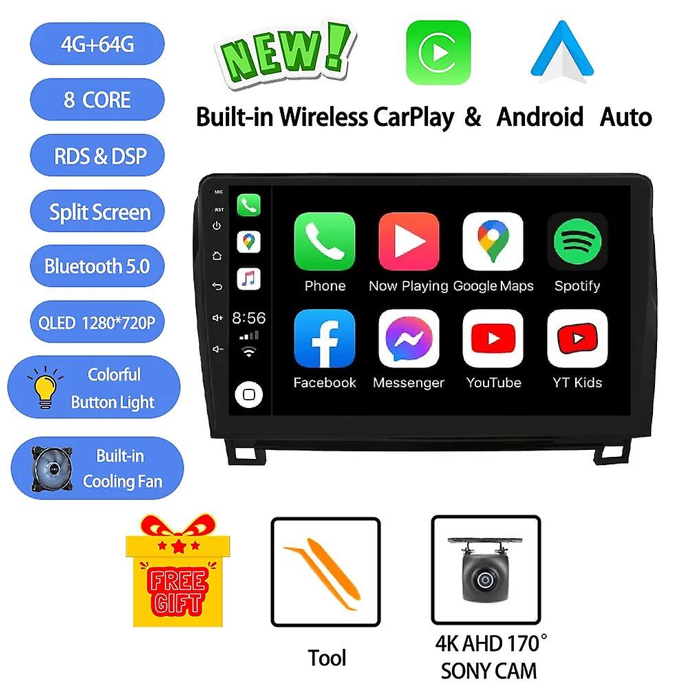 Android 13 For Toyota Tundra Xk50 2007 - 2013 Sequoia Xk60 2008 - 2017  Car Radio Stereo Multimedia Video Player Carplay Rds Dsp