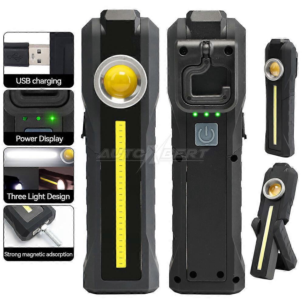 LED workshop lamp flashlight work light clip magnetic impact resistance