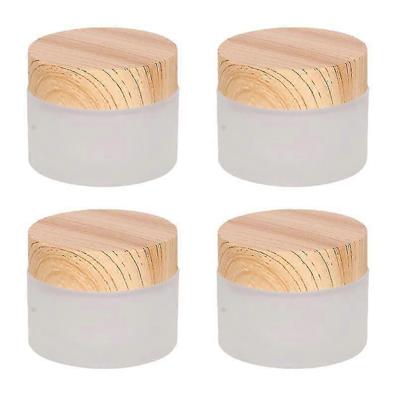 4 قطع زجاجة حاوية ، جرة تخزين مستحضرات التجميل