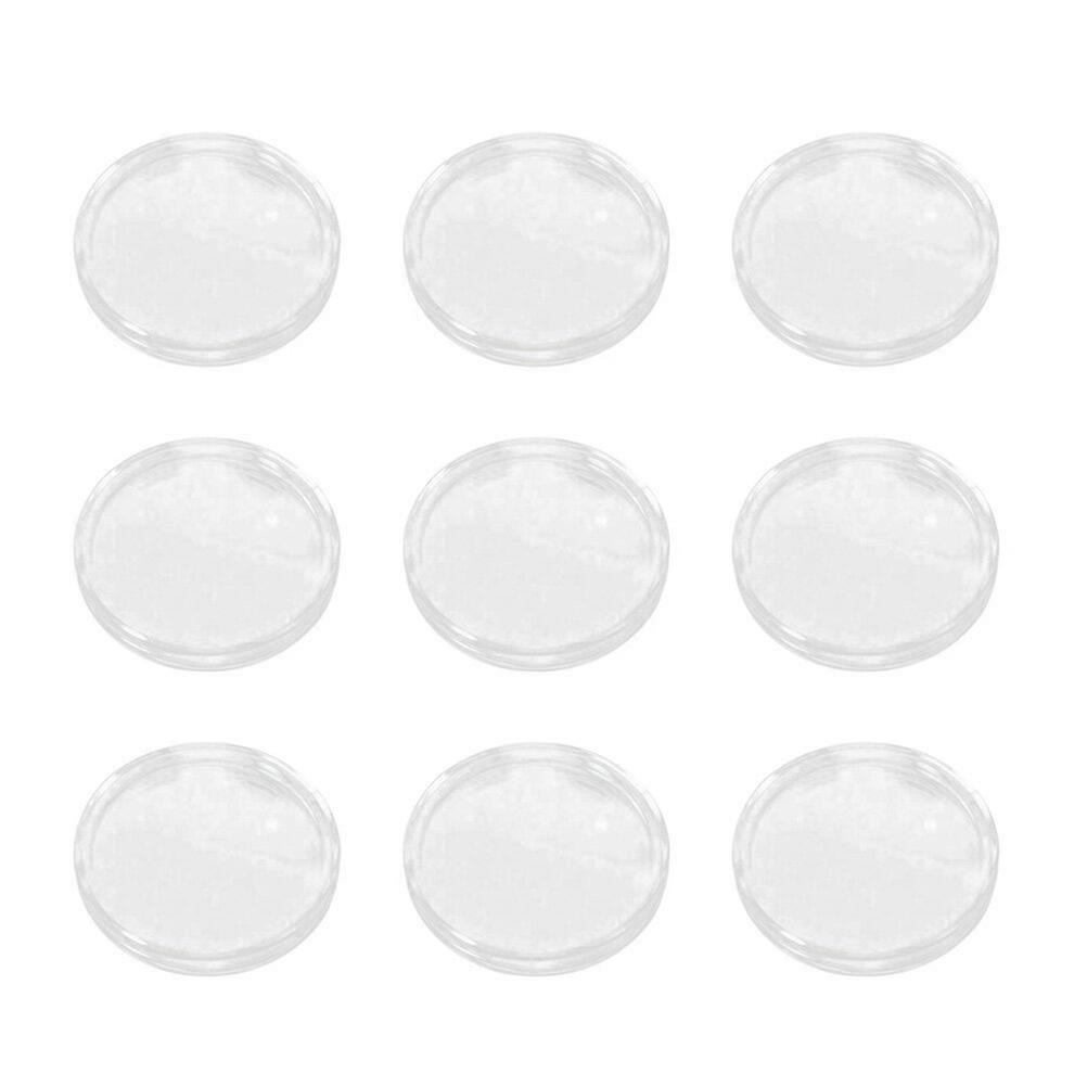 50PCS 28mm Coin Collection Protection Box Coin Box Crystal Transparent Small Size Round Box