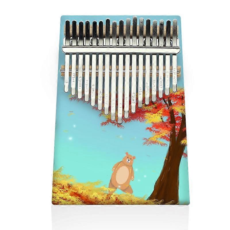 ニースサウンドクリエイティブビギナーフィンガー17トーンカリンバピアノホワイト楽器サムホールウッドピアノに塗装