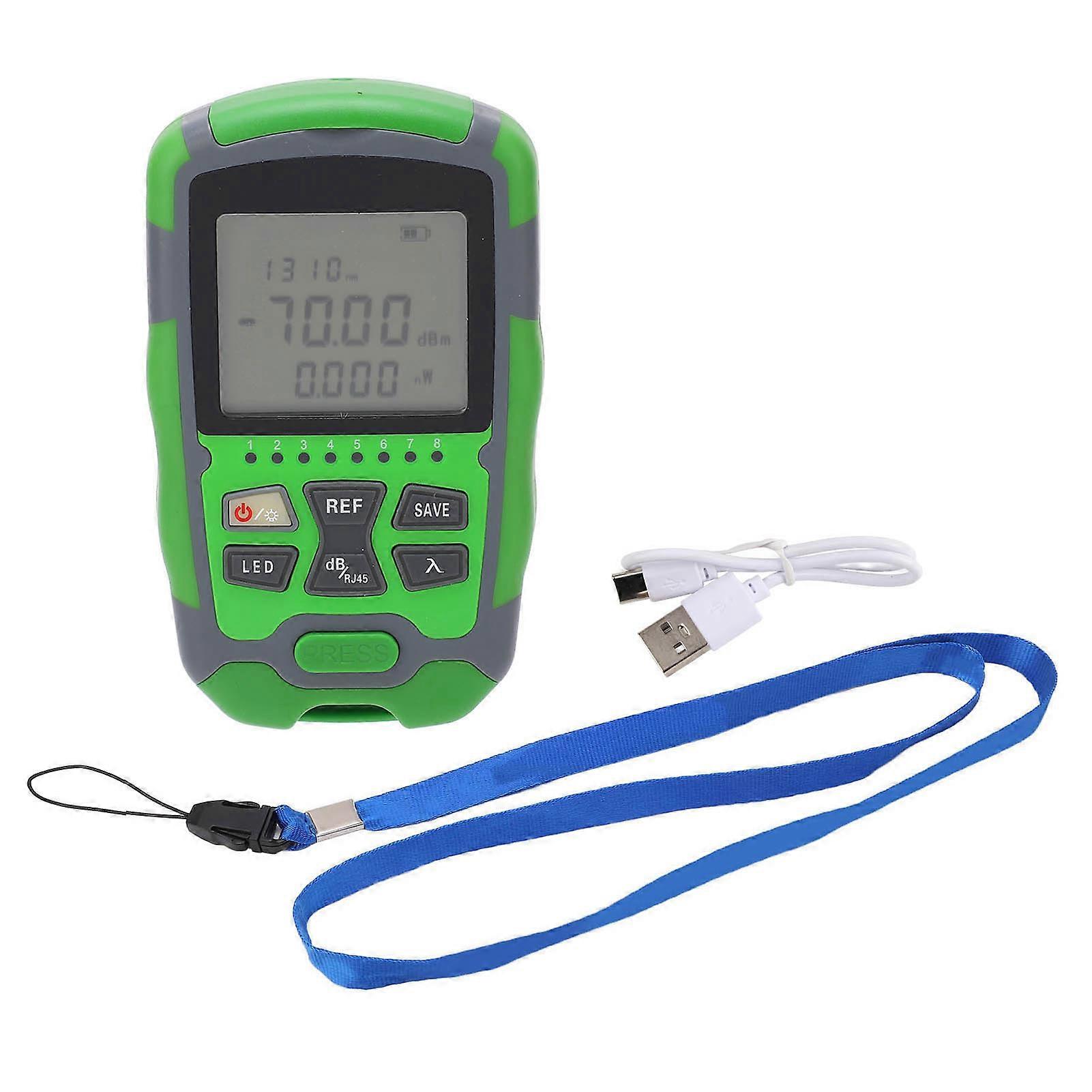Optical Fiber Power Meter ?70~+10dbm Digital Display Optic Cable Tester Test Tool
