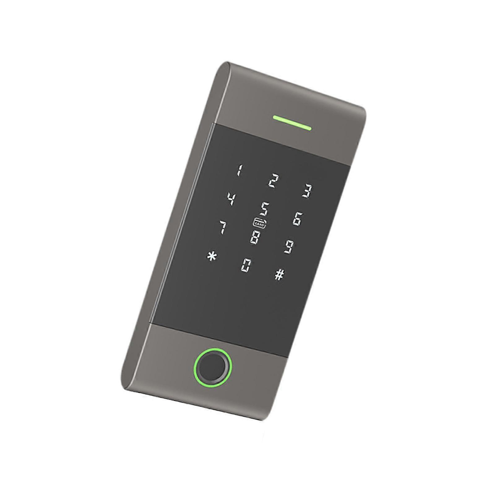 Door Access Control System Fingerprint Keypad for Apartment Garage Door Black