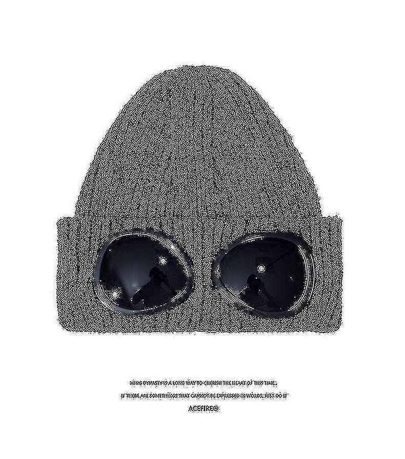 2022 016a Cotton Knit Léger Goggle Beanie Hat