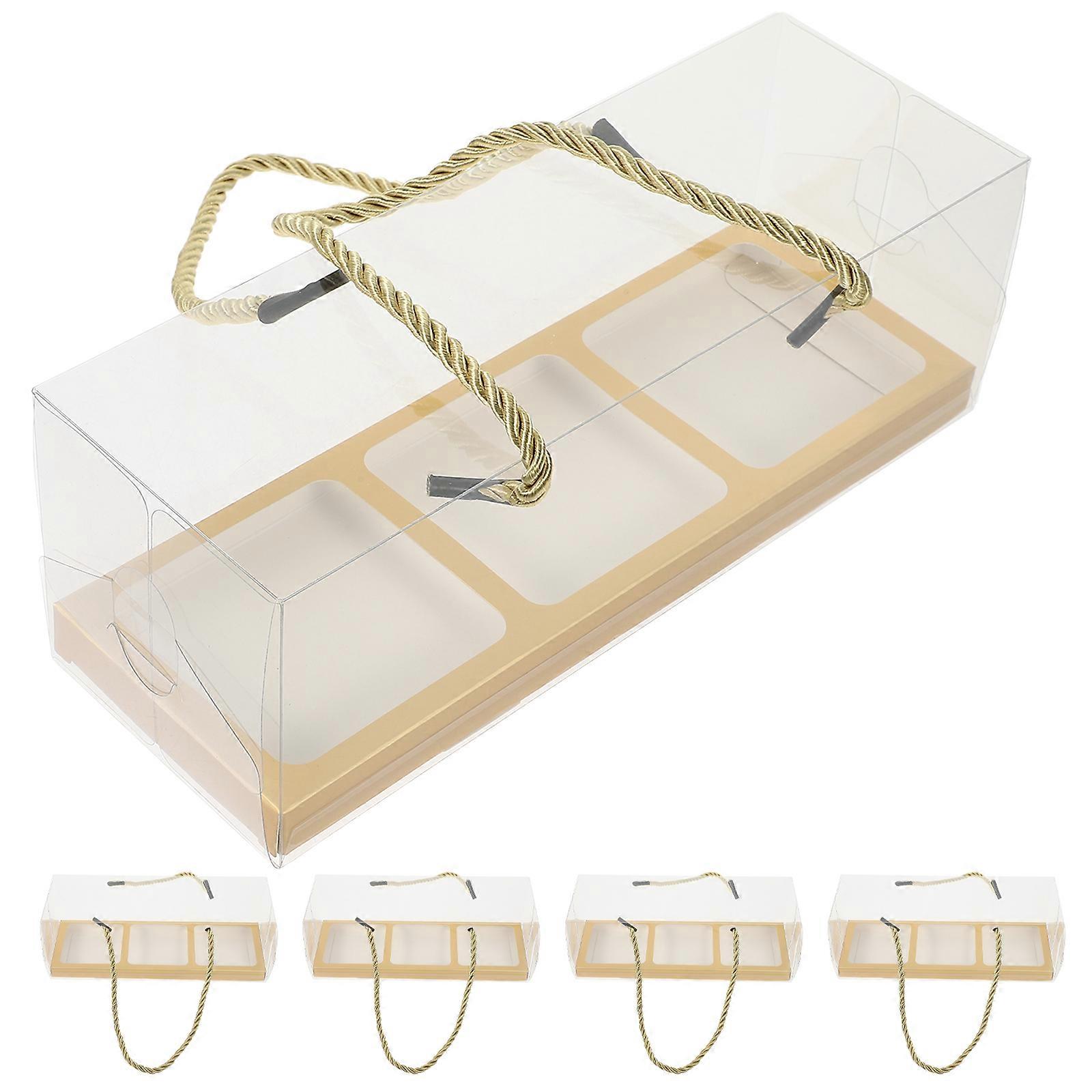 5pcs Gift Boxes with String Portable Gift Packaging Box Empty Gift Box Packaging Cases
