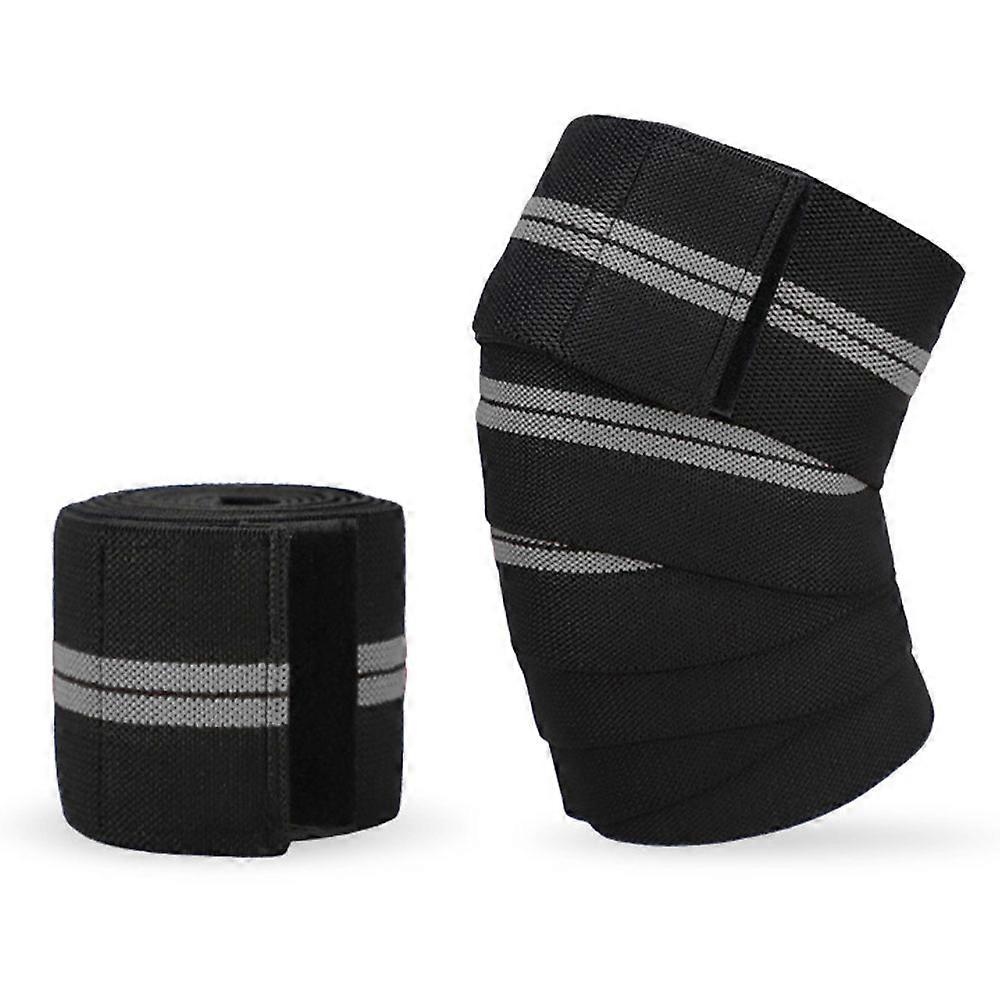 PIAO Knee Wraps -Elastic Knee and Elbow Support & Compression - For Powerlifting, Fitness,Gym Workout