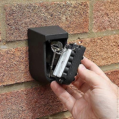 Key Safe Lock Box Wall Mounted, 10-Digital Push Button Combination Key ...