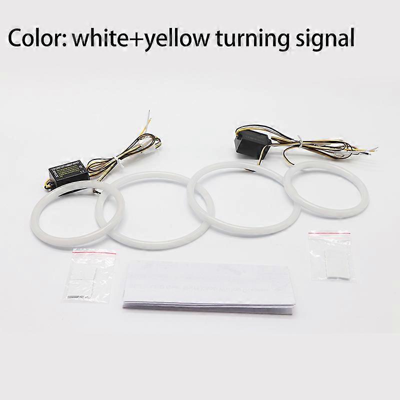 LED SMD القطن الخفيفة التبديل الملاك العين هالة حلقة DRL كيت لبي ام دبليو 3 سلسلة E91 E90 LCI 2009-2012 زينون المصابيح الأمامية