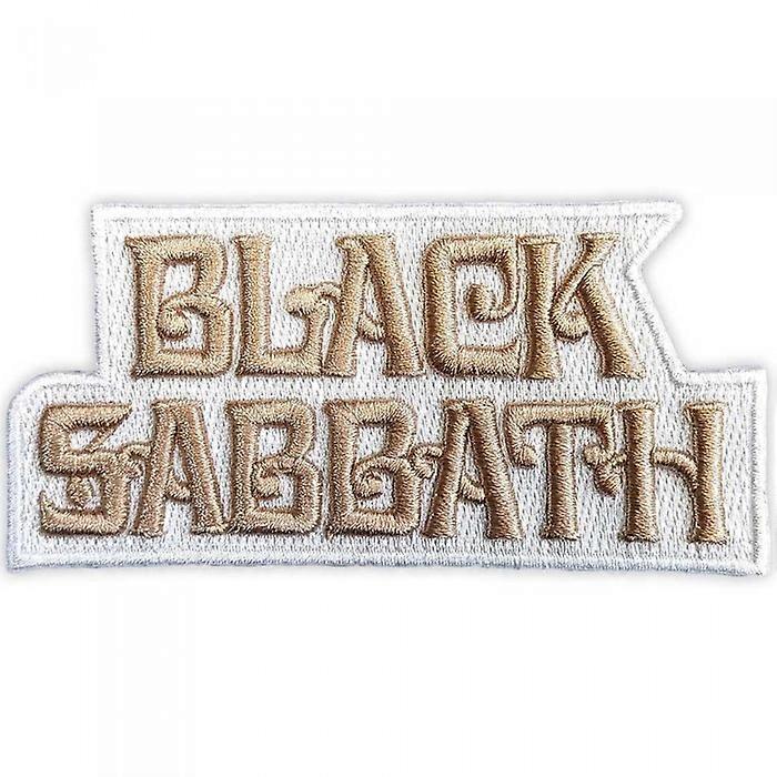 Black Sabbath Woven Text Logo Iron On Patch