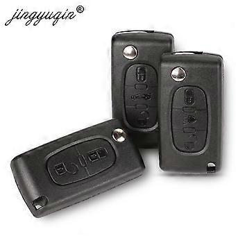 thumbnail image 2 of Replacement Flip Key Cover Case For Peugeot 207, 307, 308, 407, 607, Partner – 3 Button Flip Key (China) 2 of 3