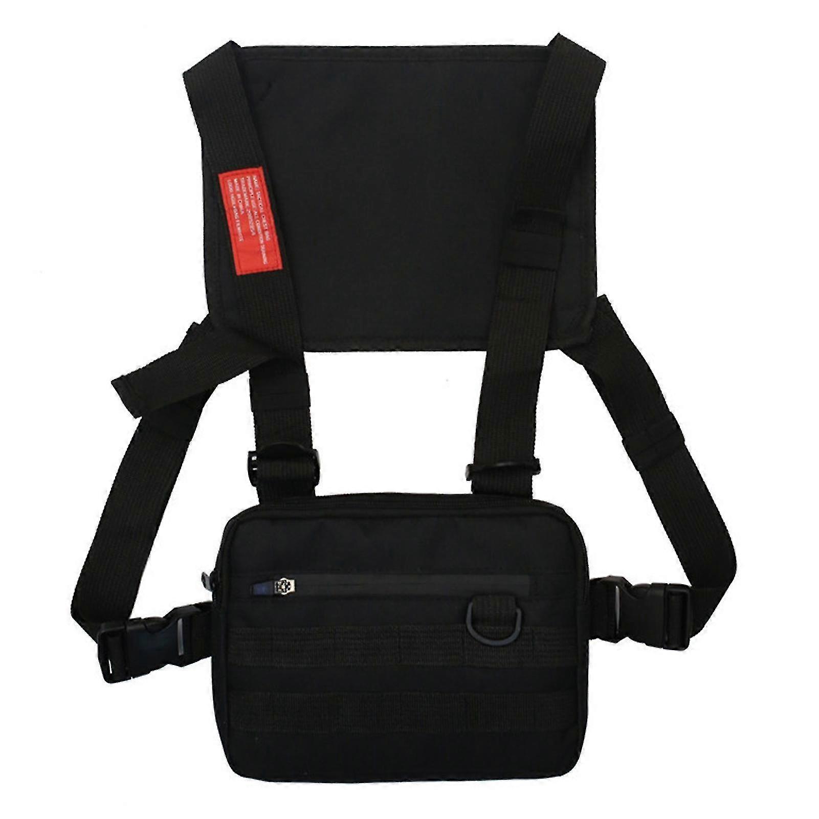 Kaesi Adjustable Shoulder Pouch Chest Rig Bag Vest Sack Backpack Holder For Men Women