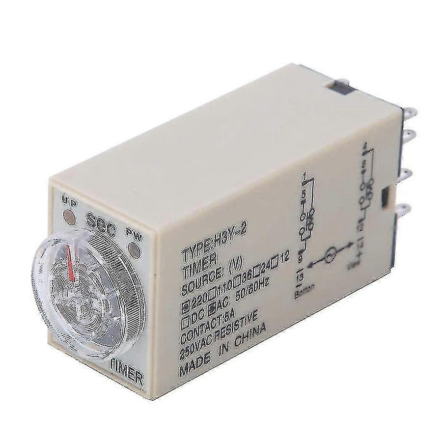 10s Delay Timer Time Relay H3y-2 Ac 220v 8 Pin Adjusting Knob Control Timing Relay compatible with H