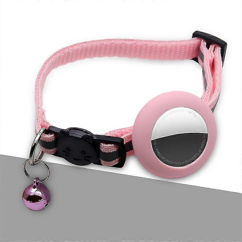 Cat Collar, Reflective Airtag Cat Collar With Bell And Silicone Waterproof Holder