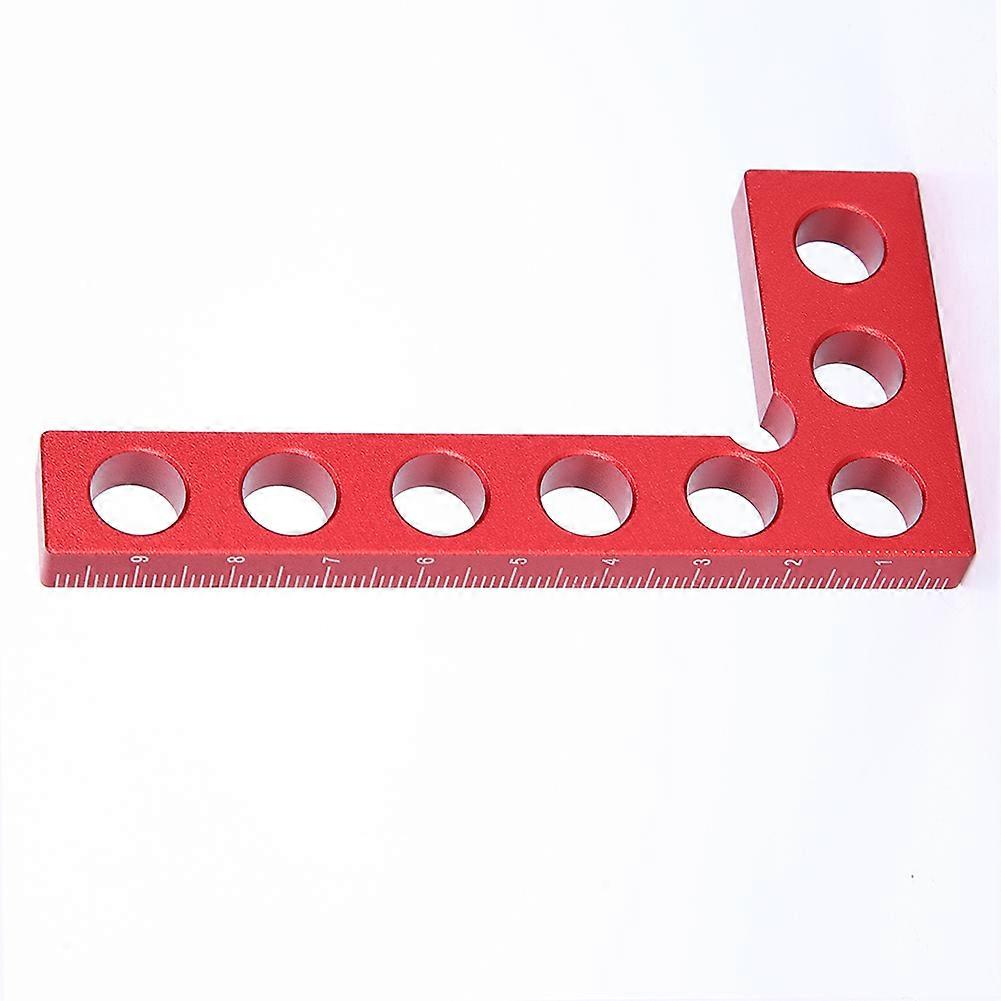 90 Degree Positioning Squares Right Angle Ruler Woodworking Tools Metric Ruler 0-100mm Red