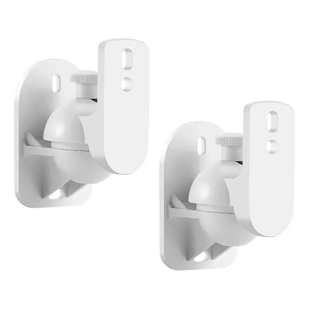 2PCS Universal Speaker Wall Mount Bracket Ceiling Stand Clamp with Adjustable Swivel and Tilt Angle Rotation