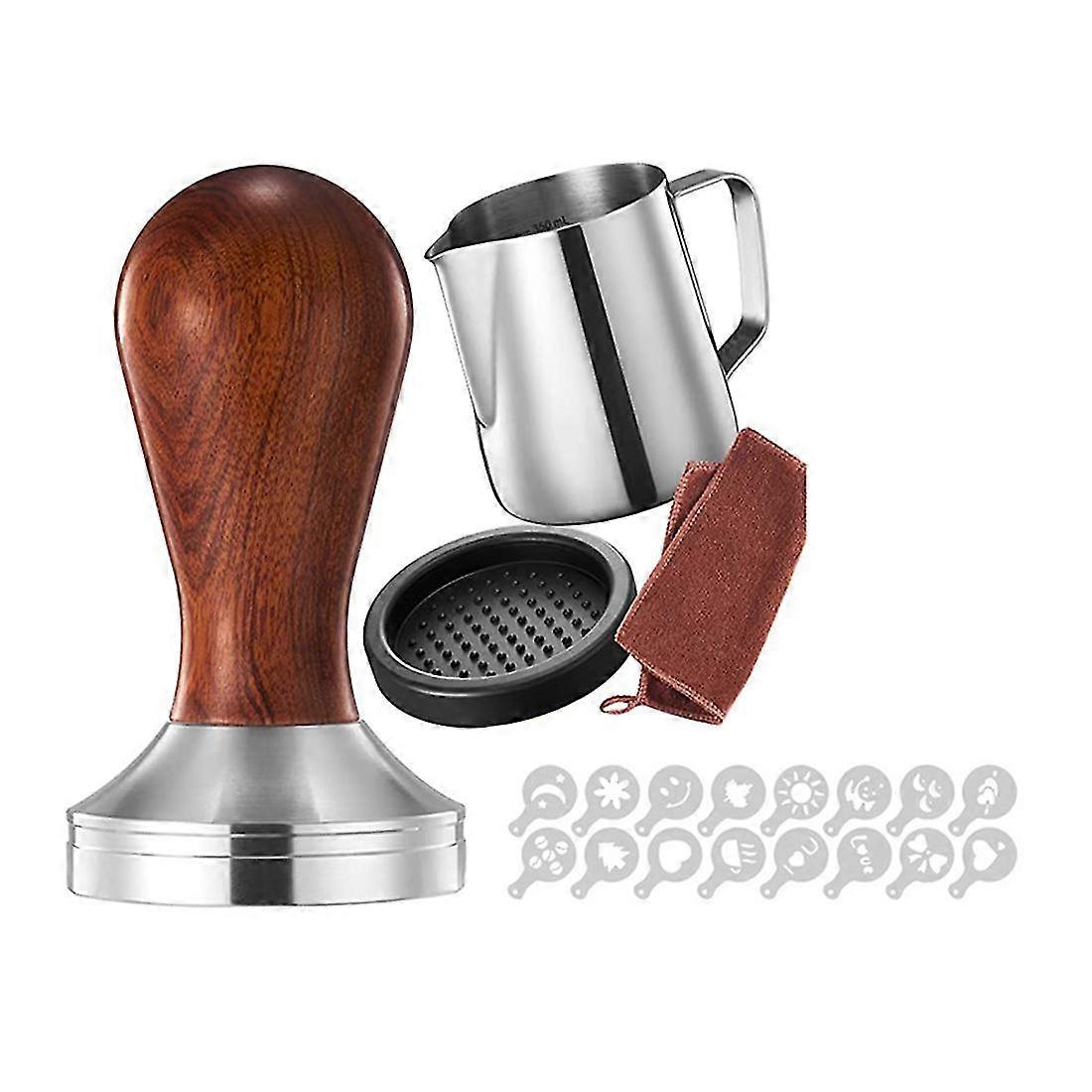 Espresso Tamper Set 51mm Tamper Pichet à mousse, Barista Tamper Set