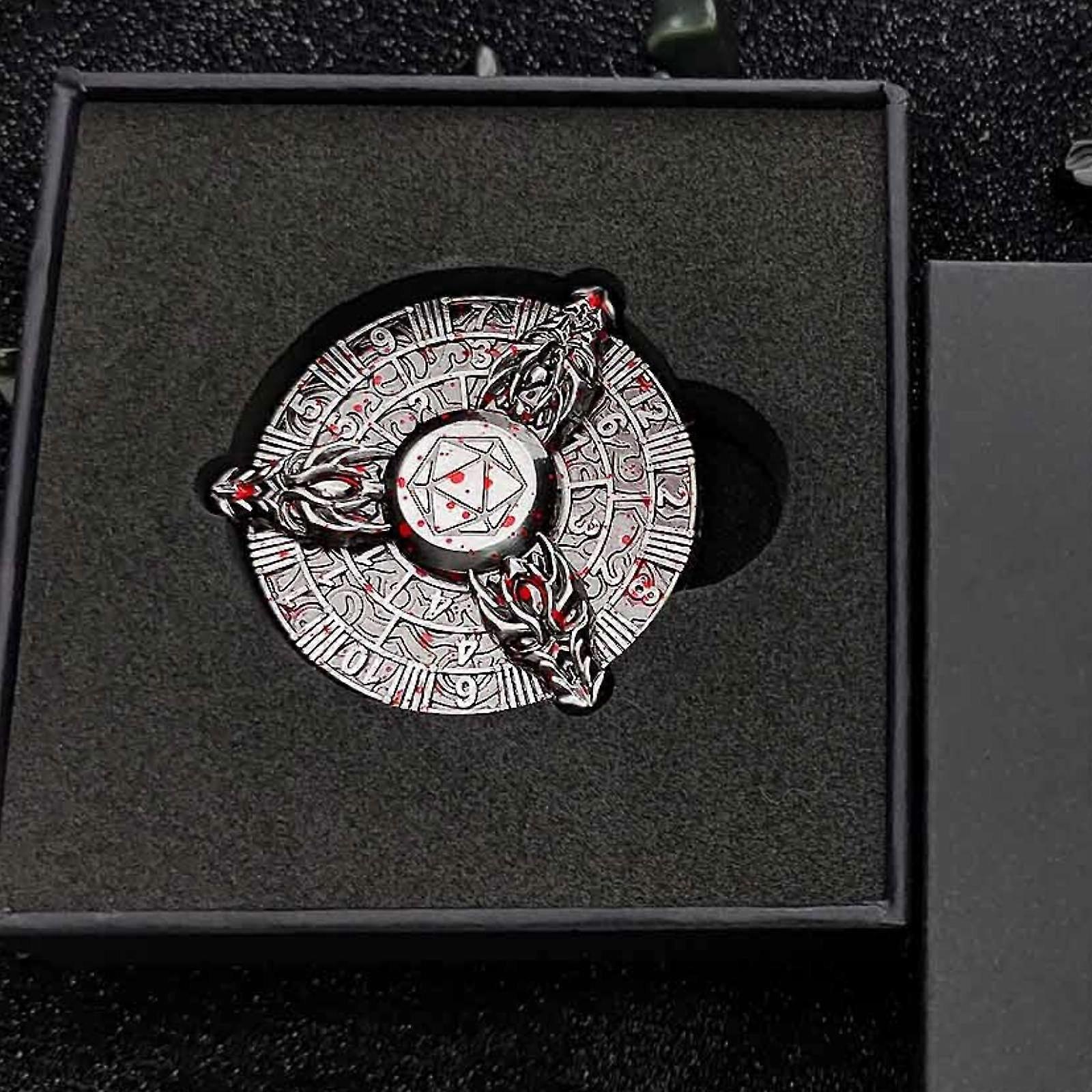 Mechanical Dice Dnd Spinner Dice Fingertip Rotating Metal Dice For Dungeons And Dragons Rpg Dice Spinning Roulette Metal Dice