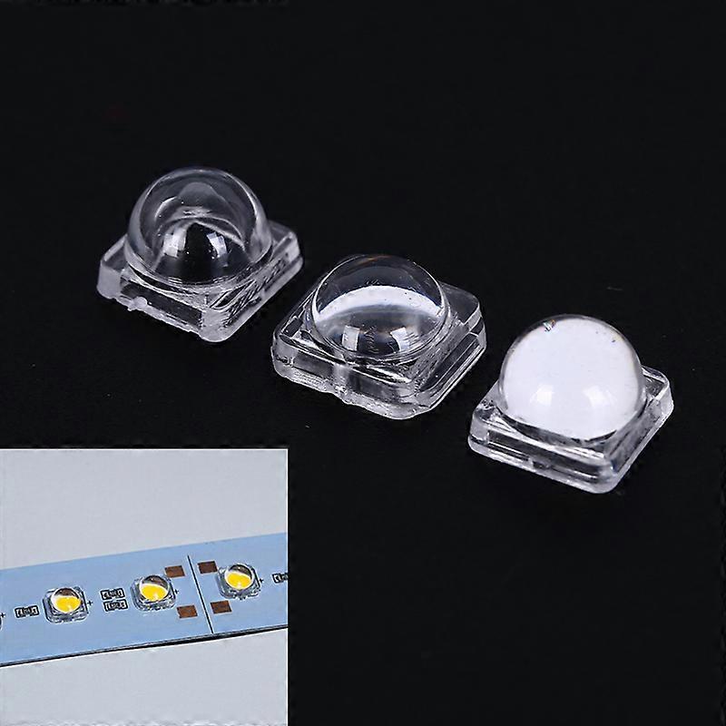 50Pcsset LED Lens Reflector Collimator For 5050 SMD 30 60 Degree 10X8mm Convex Optical Lens Reflector Collimator
