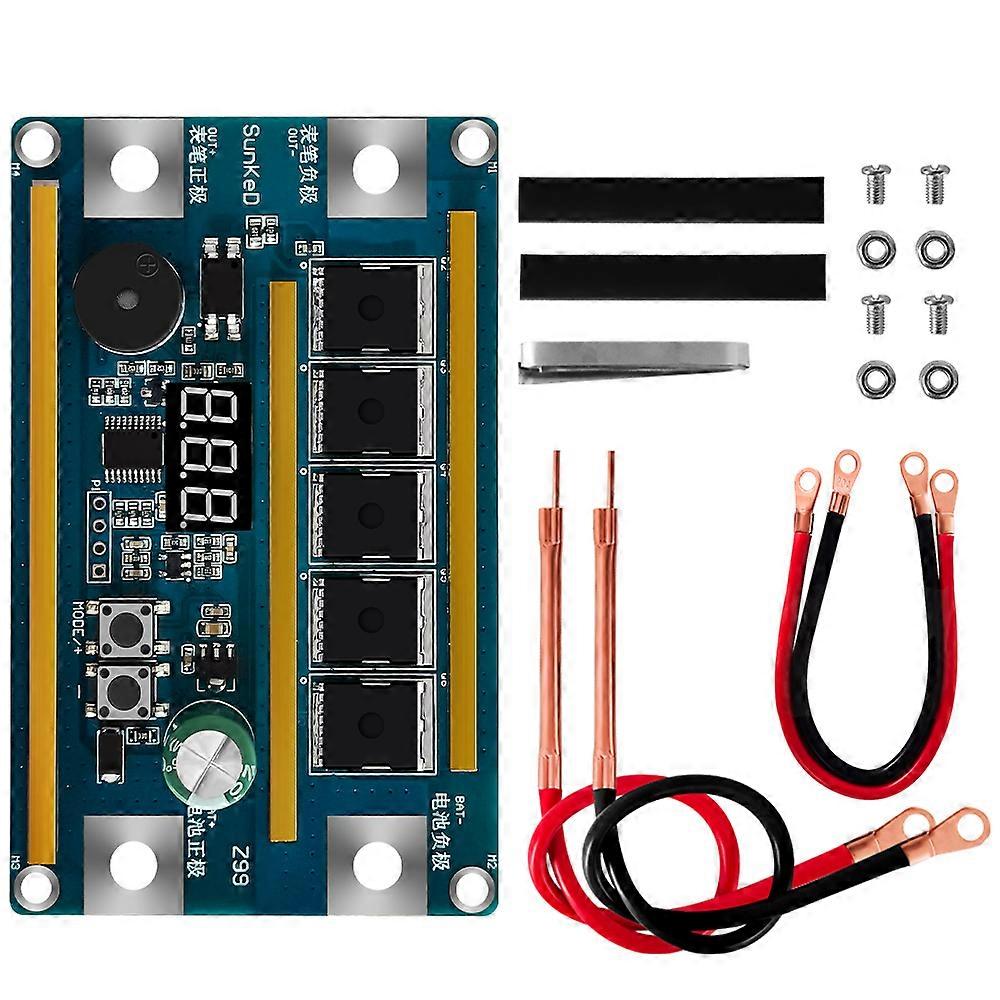 99 Gears of Power Adjustable Spots Welding Machine Control Board for Welding Cylindrical Lithium Battery Nickel-metal Hydride Batteries and 0.1-0.2mm