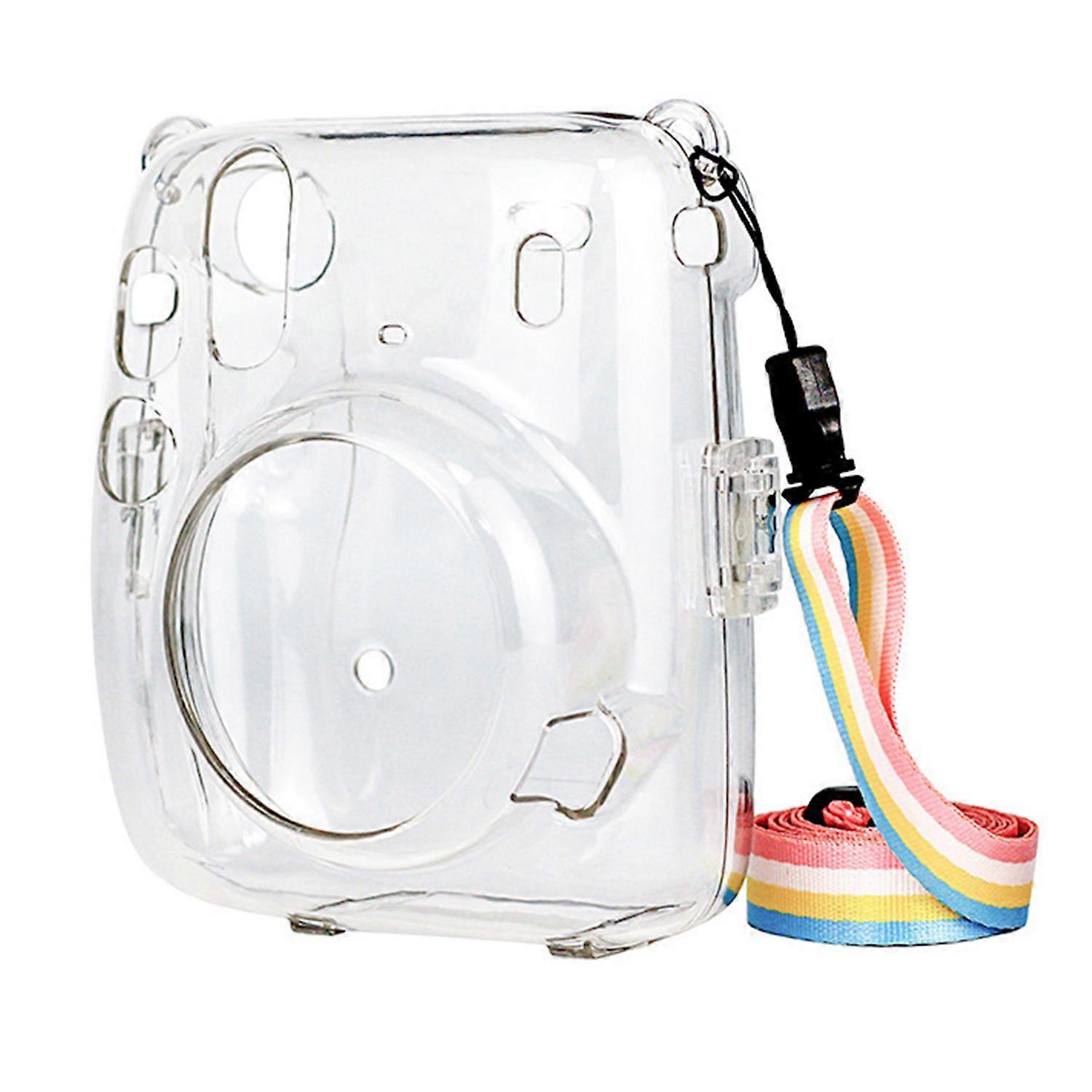 Crystal Clear Carry Case Camera Bag Case For Fujifilm Instax Mini 11 Instant Camera Crystal Clear Case Hard PVC Cover