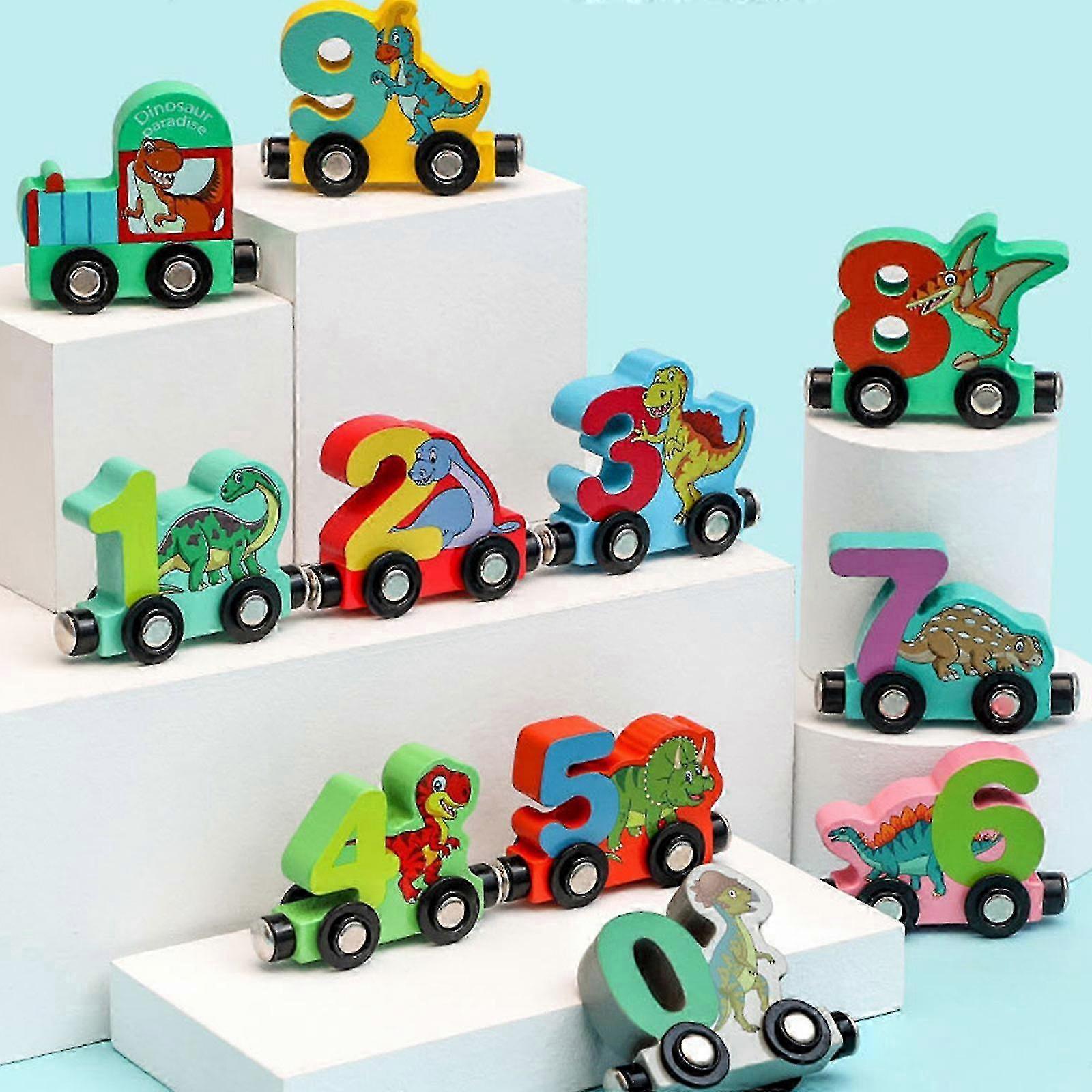 Magnetic Train Set No Toxic Numbers Learning Train Toys Smooth for Boys Girls